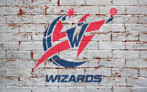 Washington Wizards Logo In Brick Wall Wallpaper