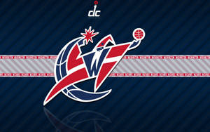 Washington Wizards Logo Slash Pattern Wallpaper