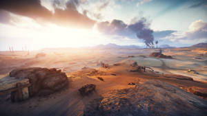Wasteland Desert Battlefield Wallpaper