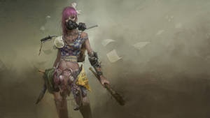 Wasteland Lady Fighter Wallpaper