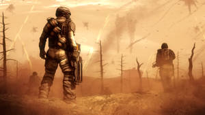 Wasteland Soldiers In Battlefield Wallpaper