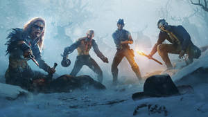 Wasteland Zombies In Snow Wallpaper