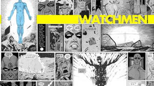 Watchmen Doctor Manhattan Comic Scenes Wallpaper