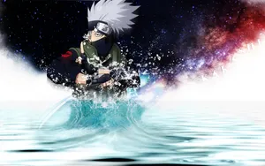 Water And Night Sky Kakashi Wallpaper