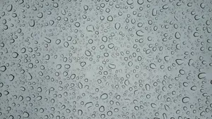 Water Droplets On Glass Wallpaper