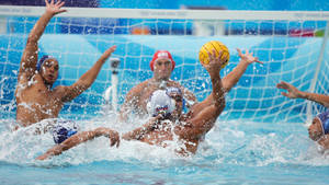 Water Polo Yellow Ball Wallpaper