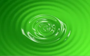 Water Ripple Green Desktop Wallpaper