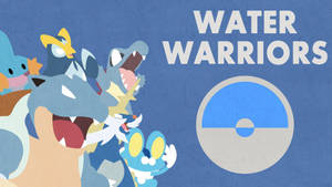 Water Warriors With Blastoise Wallpaper