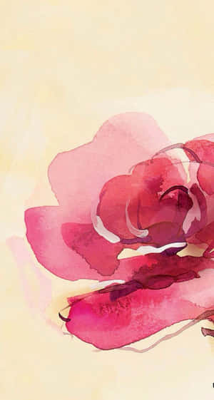 Watercolor Painting Painting On An Iphone Wallpaper