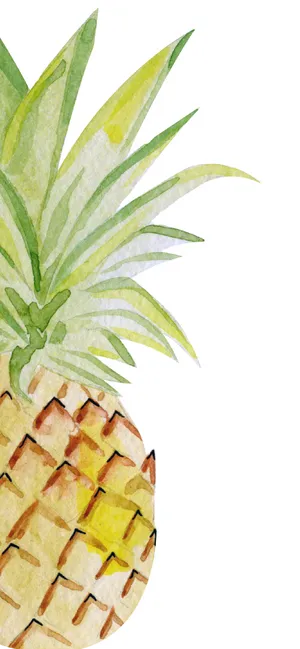 Watercolor Pineapple Clip Art Wallpaper
