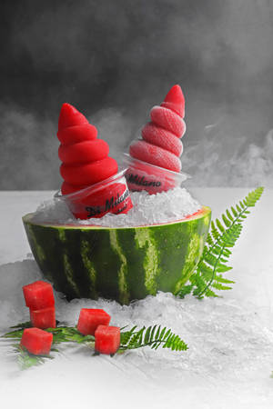 Watermelon Ice Cream Wallpaper