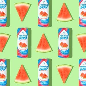 Watermelon Mania Positive Beverage Wallpaper