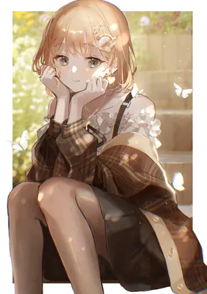 Watson Amelia With Butterflies Wallpaper