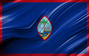 Waving Guam Flag Wallpaper