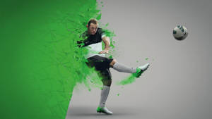 Wayne Rooney Toe Kick Technique Wallpaper