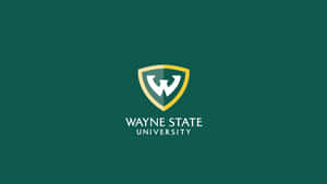 Wayne State University Emblem In Green Wallpaper