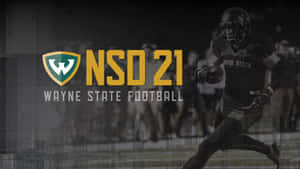 Wayne State University Football Poster Wallpaper