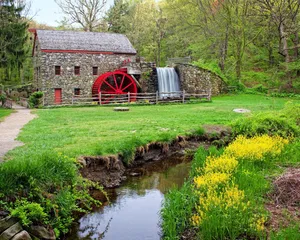 Wayside Inn Grist Mill Massachusetts Wallpaper