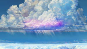 Weathering With You Colorful Clouds Wallpaper
