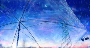 Weathering With You Transparent Umbrella Wallpaper