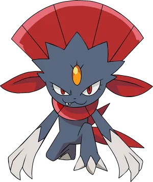 Weavile With Cat Mouth Wallpaper