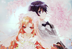 Wedding Aesthetic Anime Couple Wallpaper