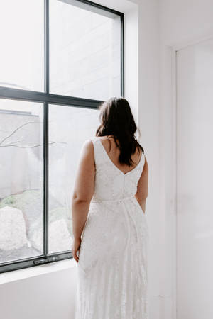 Wedding Aesthetic White Dress Wallpaper