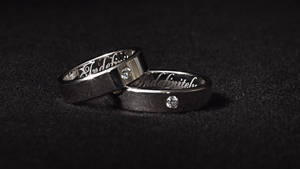Wedding Rings With Small Stone Wallpaper