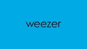 Weezer Logo Blue Background Wallpaper