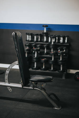 Weightlifting Equipment In Gym Wallpaper