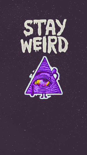 Weirdcore Pyramid With Eyes Wallpaper