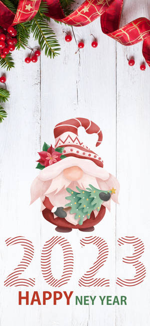 Welcome 2023 - New Beginnings With Santa's Blessings Wallpaper