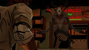 Wendigo In A Diner Wallpaper