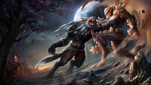 Werewolf And Vampire Battle Wallpaper