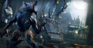 Werewolf Under Moon 3d Wallpaper
