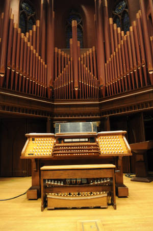 Wesleyan University Organ Wallpaper