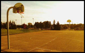 West Coast Basketball Court Wallpaper