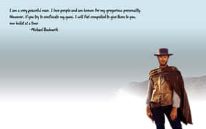 Western Gunslinger Quote Wallpaper