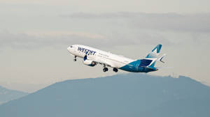 Westjet Airline Airplane Flying Wallpaper