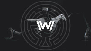 Westworld Circular Logo In Black Wallpaper