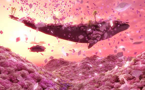 Whale With Forest On Its Back Wallpaper