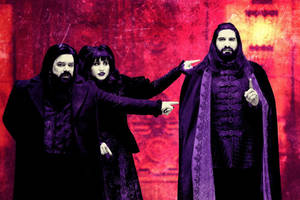 What We Do In The Shadows Purple Outfits Wallpaper