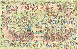 Where's Waldo Athletic Field Wallpaper