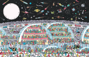 Where's Waldo Galactic City Wallpaper
