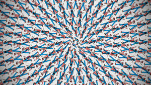 Where's Waldo Radial Pattern Wallpaper