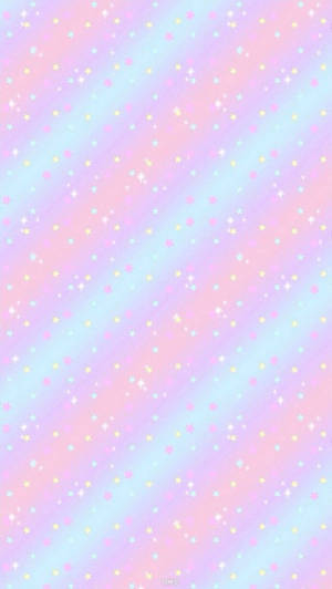 Whimsical Diagonal Pattern In Cute Pastel Colors Wallpaper