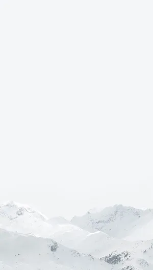 White Aesthetic Iphone Mountains Wallpaper