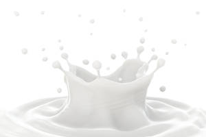 White Aesthetic Milk Liquid Splash Wallpaper