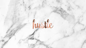 White Aesthetic Tumblr Hustle Marble Wallpaper