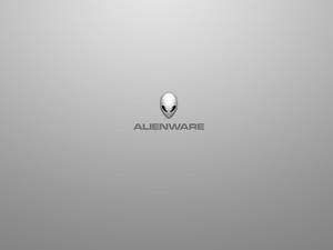 White Alienware In Gray Wallpaper
